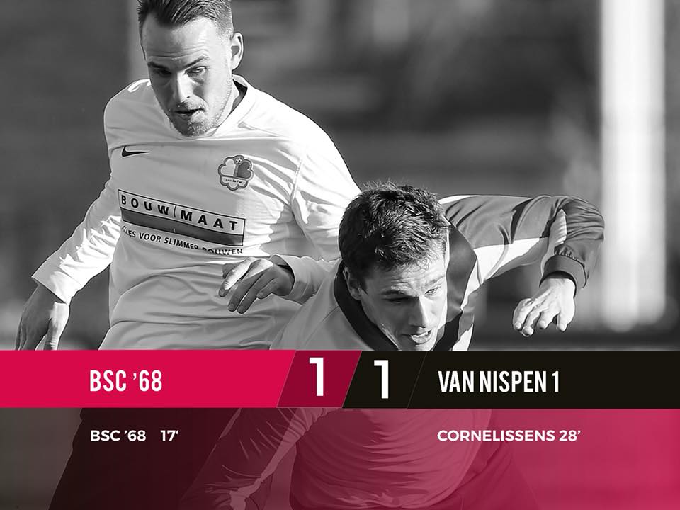 BSC '68 1 - Van Nispen 1 uitslag